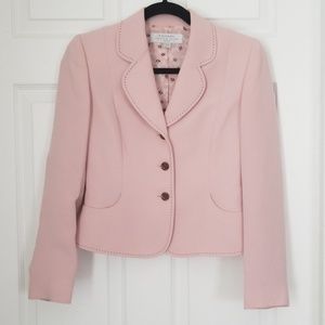 Tahari baby pink blazer